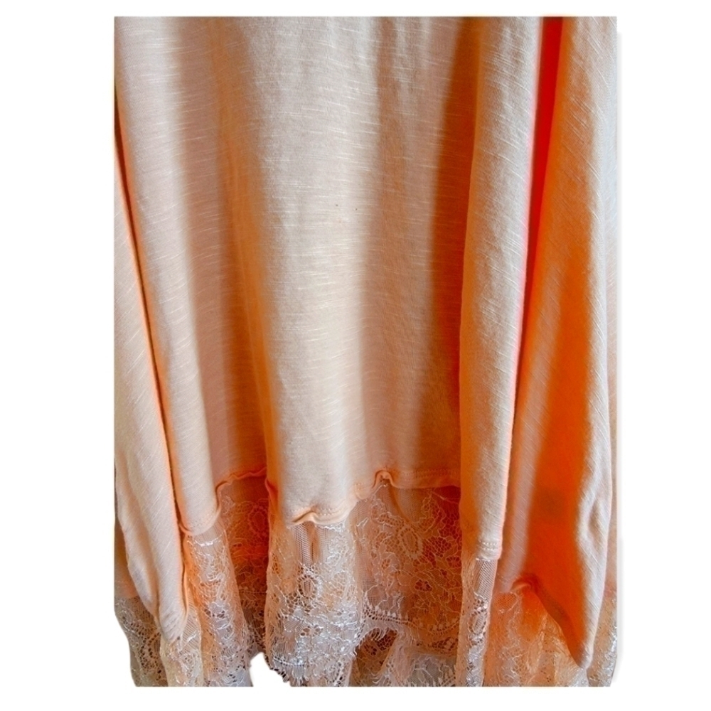 𝅺Rue 21 Lace Bottom Tank Top Coral - Picture 2 of 2